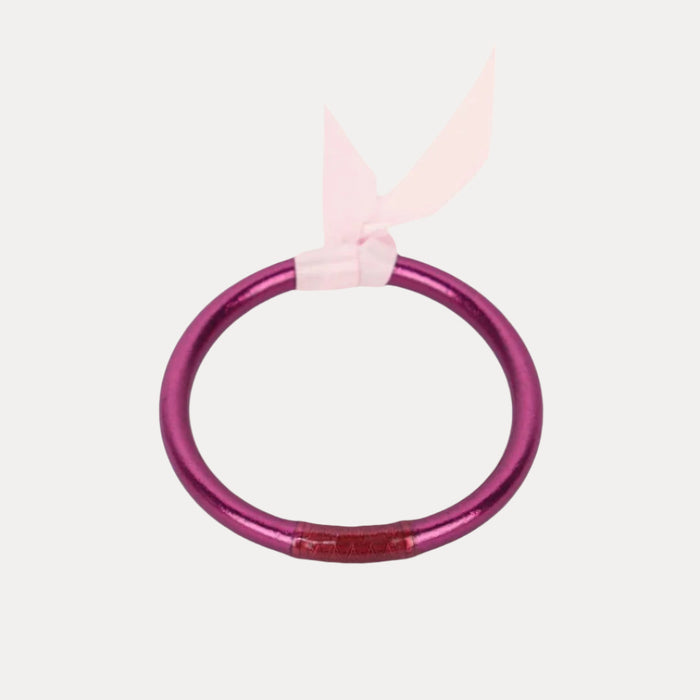 Amethyst Purple All Season Bangle Bracelet for Babies | BuDhaGirl