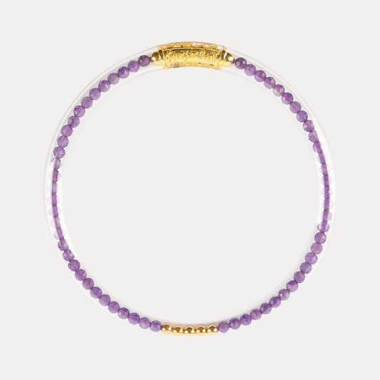 Amethyst Luxe All Weather Bangle | BuDhaGirl