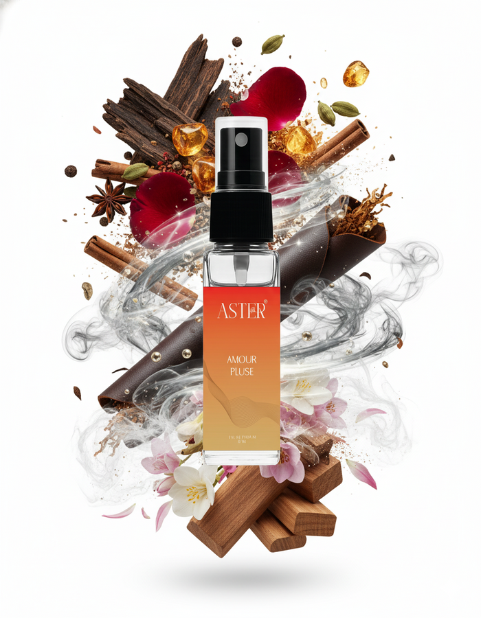 Amour Pluse EDP for Oud 8ml fragrance bottle
