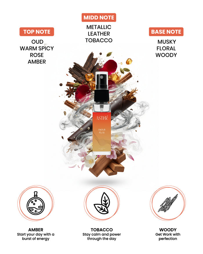 Amour Pluse Oud 8ml Eau de Parfum rollerball bottle