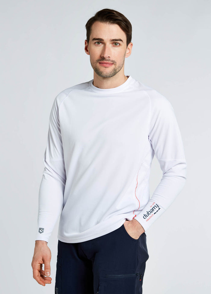 Ancona Mens Long-Sleeved T-Shirt - White