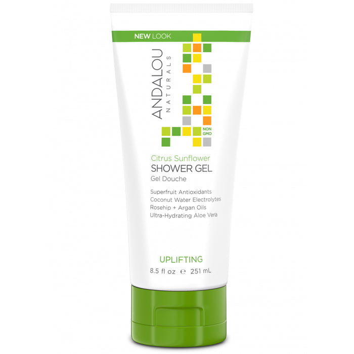 Andalou Naturals Uplifting Citrus Sunflower Shower Gel 251ml