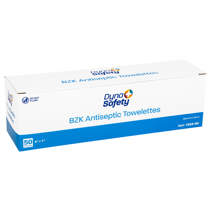 Antiseptic BZK Wipes Dynasafety (50/Bx)