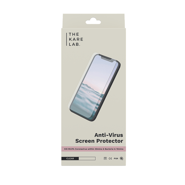Anti-Virus iPhone Screen Protector Clear & Anti-Glare - The Kare Lab