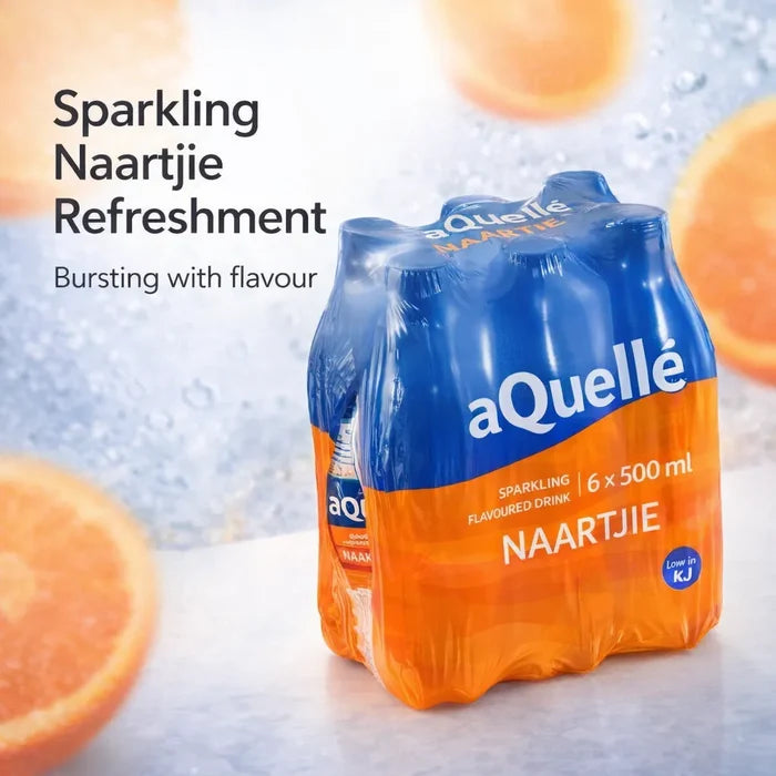 aQuellé Flavoured Sparkling Water - Naartjie (Pack of 6 x 500ml) Facebook Ad