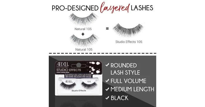 Ardell Studio Effects Lashes #105 (Black)