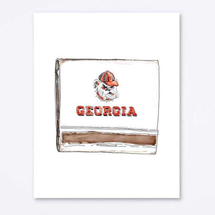 UGA White / 8 x 10