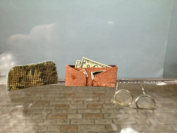 Artisan Lucy Iducovich Handmade Wallet & Glasses And Case Set Needlepoint