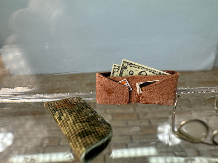 Artisan Lucy Iducovich Handmade Wallet & Glasses And Case Set Needlepoint