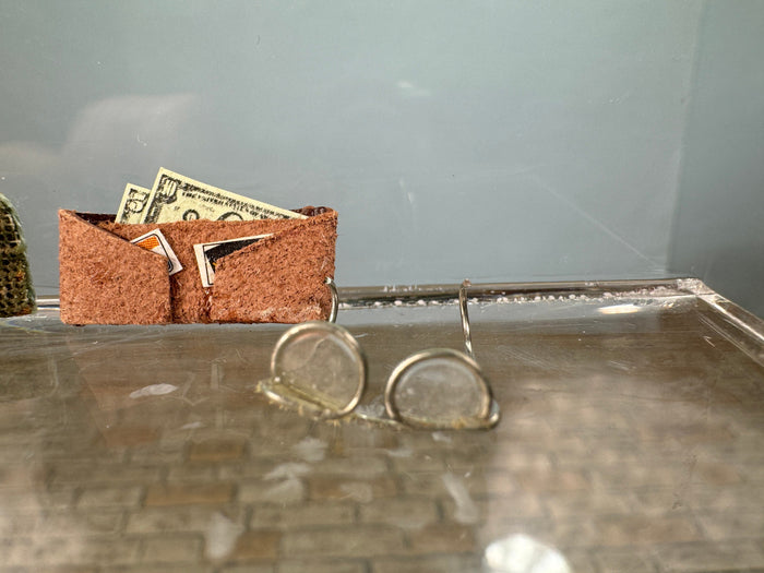 Artisan Lucy Iducovich Handmade Wallet & Glasses And Case Set Needlepoint