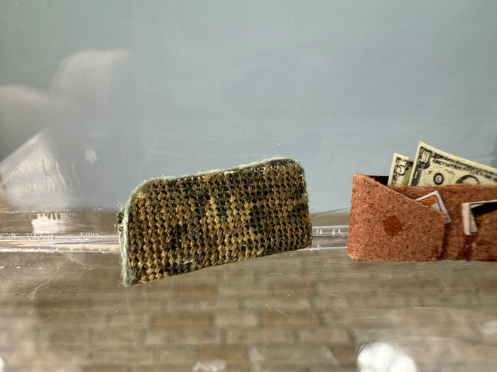 Artisan Lucy Iducovich Handmade Wallet & Glasses And Case Set Needlepoint