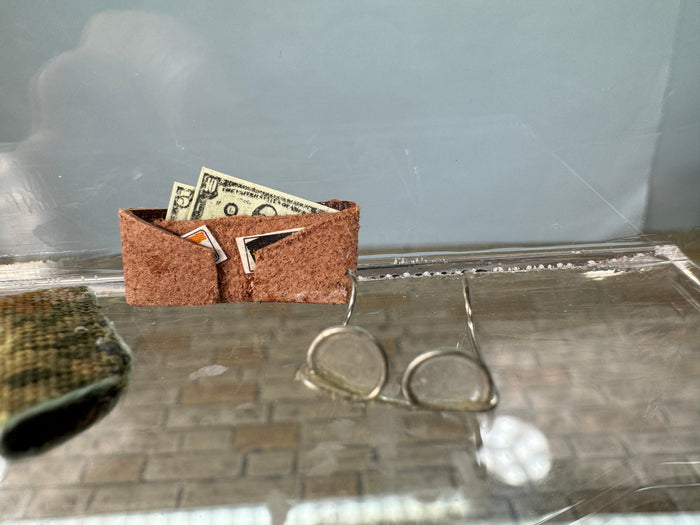 Artisan Lucy Iducovich Handmade Wallet & Glasses And Case Set Needlepoint