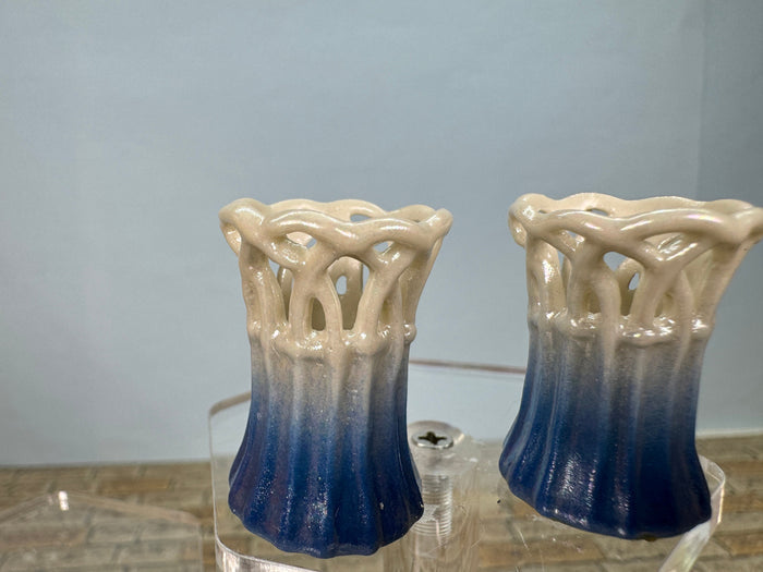 Artisan Vince Stapleton Handmade Pair Of Flower Vases