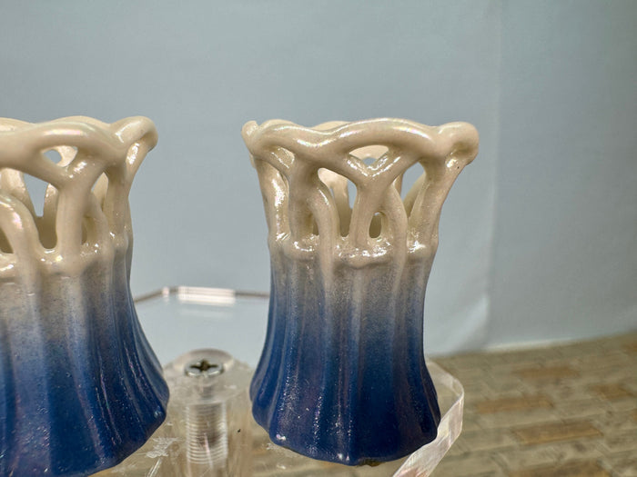 Artisan Vince Stapleton Handmade Pair Of Flower Vases