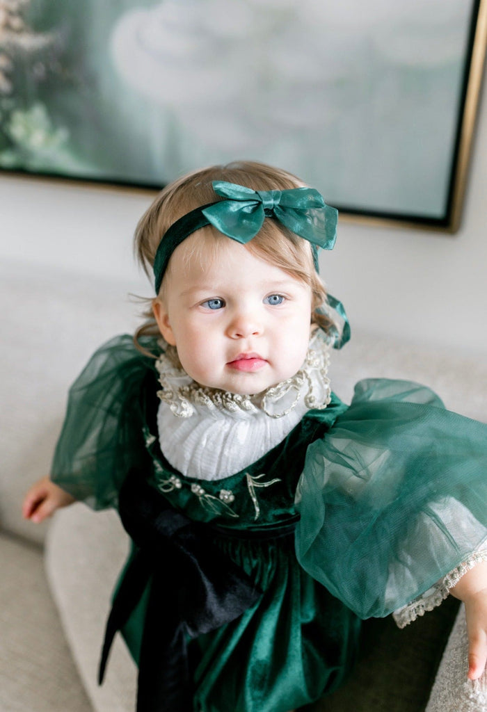 Everly Royal Green Hair Sash - Petite Maison Kids