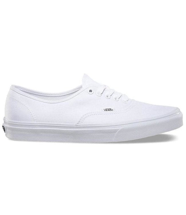 Vans Authentic W00 sneakers, true white canvas low top shoes size 6.5