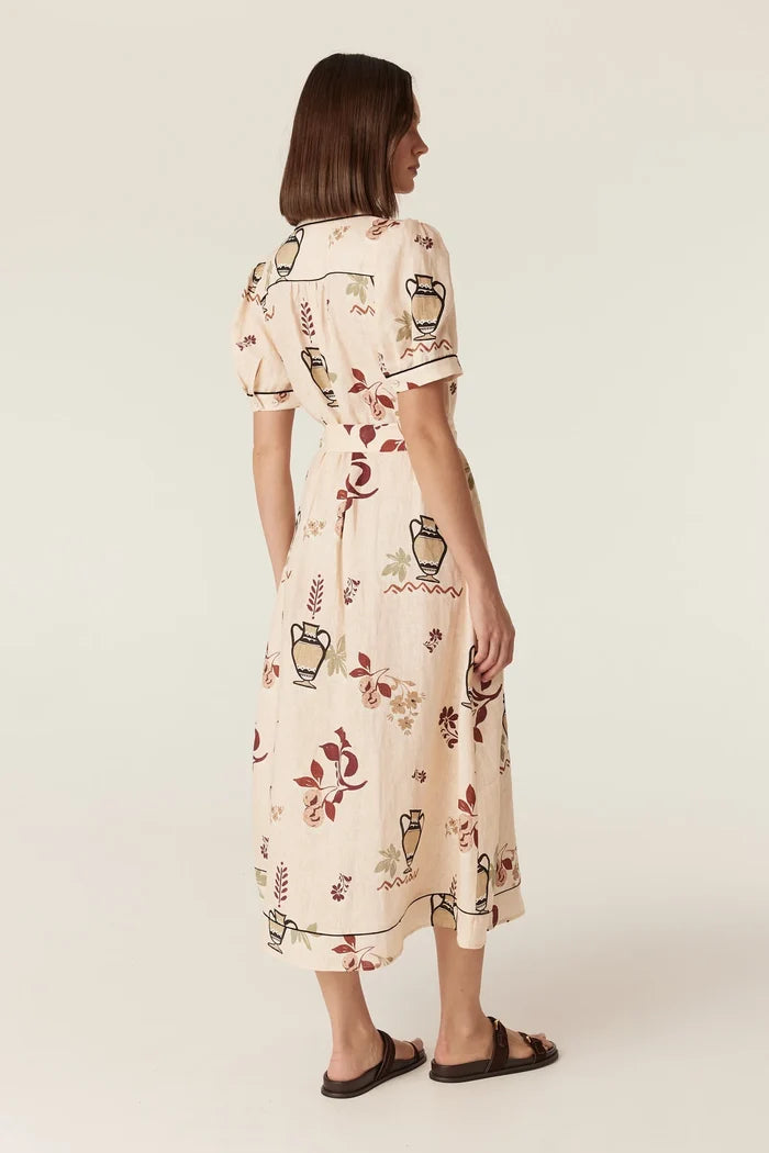 AVONDALE LINEN DRESS | Rustic Garden Print - Darling & Domain