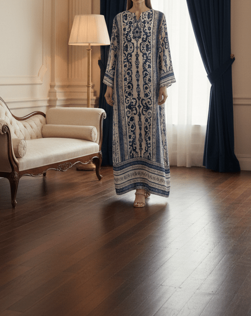💙 Azure Heritage Kaftan