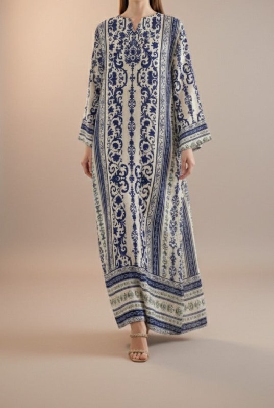 💙 Azure Heritage Kaftan