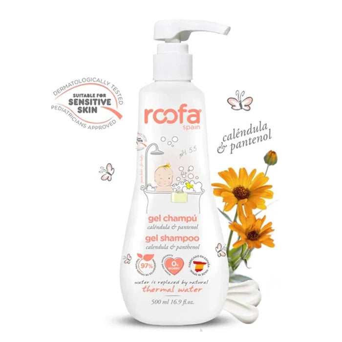 Baby Gel Shampoo with Calendula & Panthenol for Sensitive Skin – 500ml