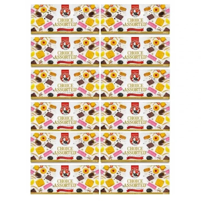 Bakers Choice Assorted pack of 12 cream-filled cookies with variety and quality ingredients