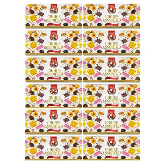 Bakers Choice Assorted pack of 12 cream-filled cookies with variety and quality ingredients