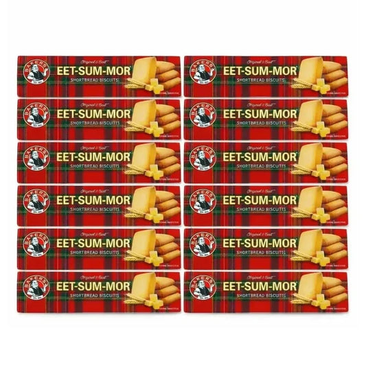 Bakers Eet-Sum-Mor pack of 12 shortbread biscuits with rich buttery texture