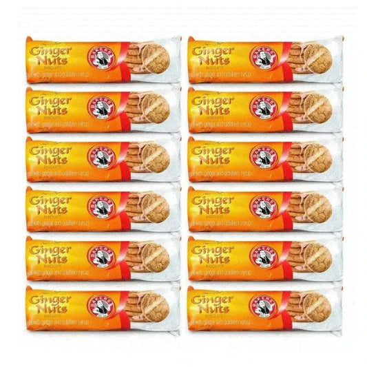 Bakers Gingernuts Biscuits pack of 12 with New Zealand ginger flavor
