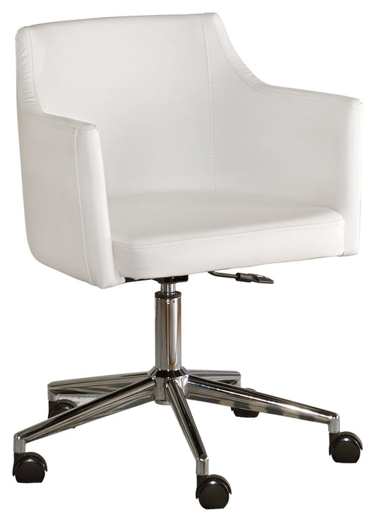 Baraga H410-01A White Home Office Swivel Desk Chair