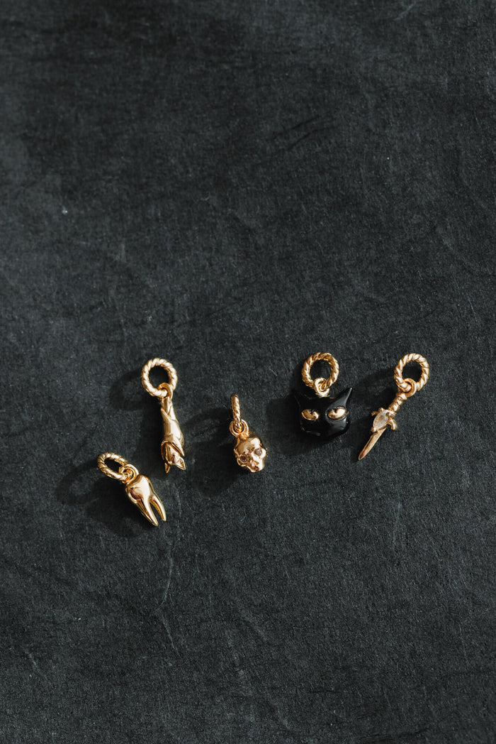 Bejeweled Skull Charm