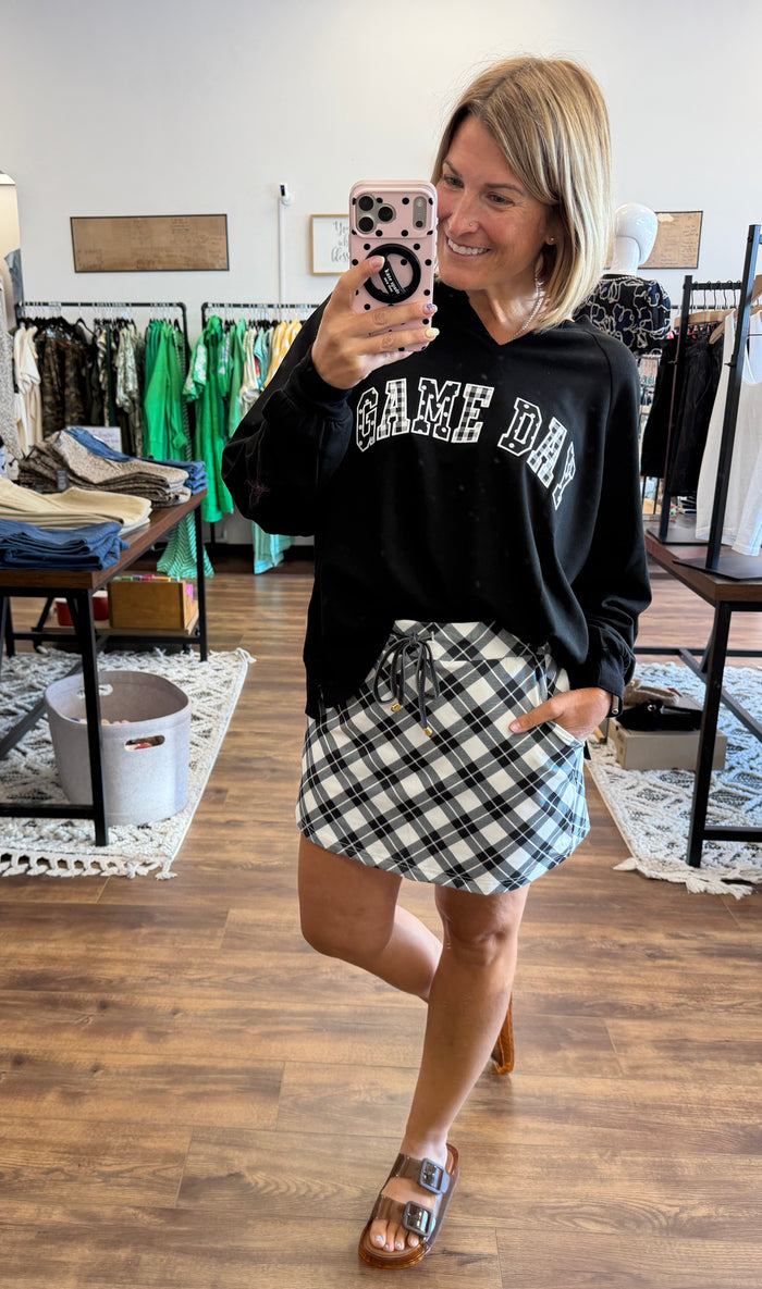 Best Ever Skort - Midnight Plaid