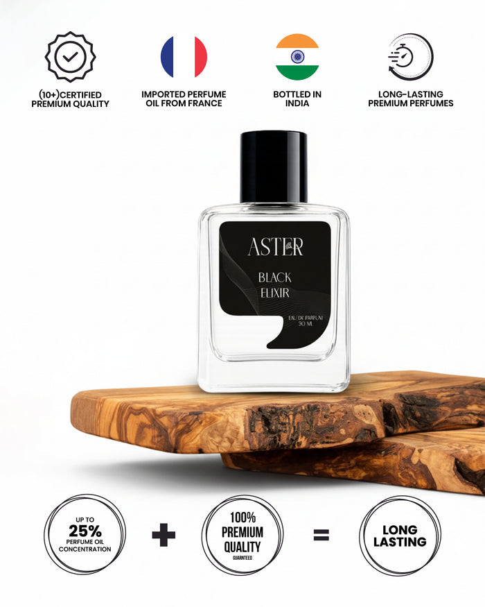 Black Elixer EDP for Unisex 50ml perfume bottle