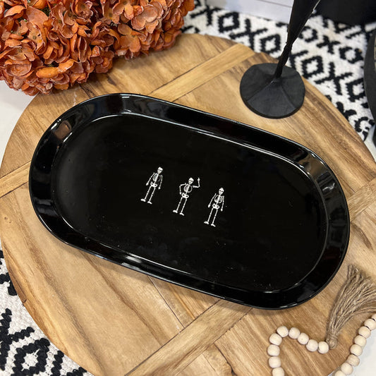 Black Skeleton Platter
