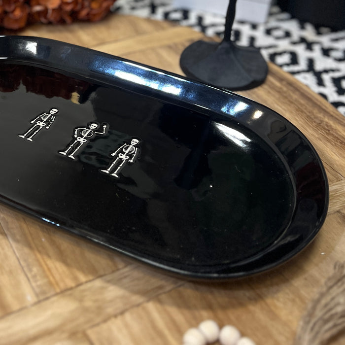 Black Skeleton Platter