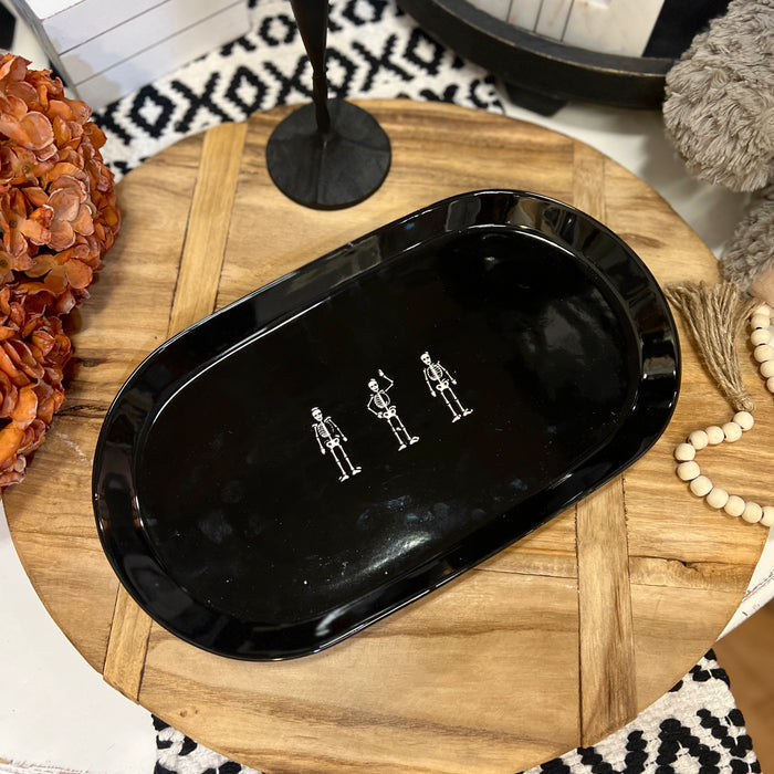 Black Skeleton Platter