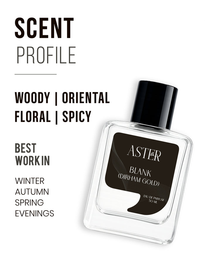 Blank Dirham Gold EDP for Unisex 50ml bottle