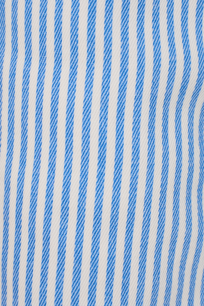 Blue Balneario Stripes Twill Barrel Pants_6