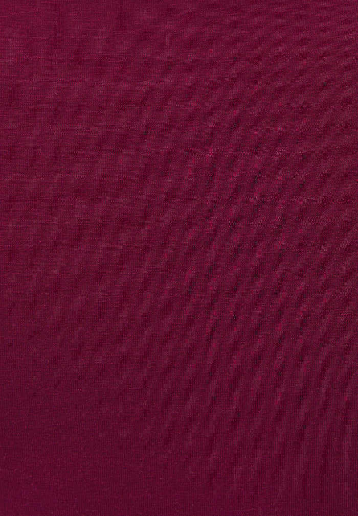 Boat Neck Half Sleeve Bodycon T-Shirt - PURPLE POTION