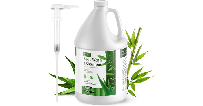 Body Wash and Shampoo with Aloe Vera and Bamboo Water (1 Gallon / 3.87L)