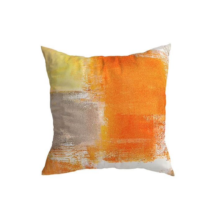 Brush Orange Cushion Covers