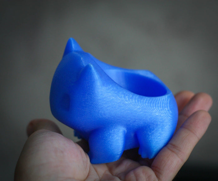 Bulbasaur Planter – Mini Desk Cactus Planter, 3D Printed Pokemon Pot