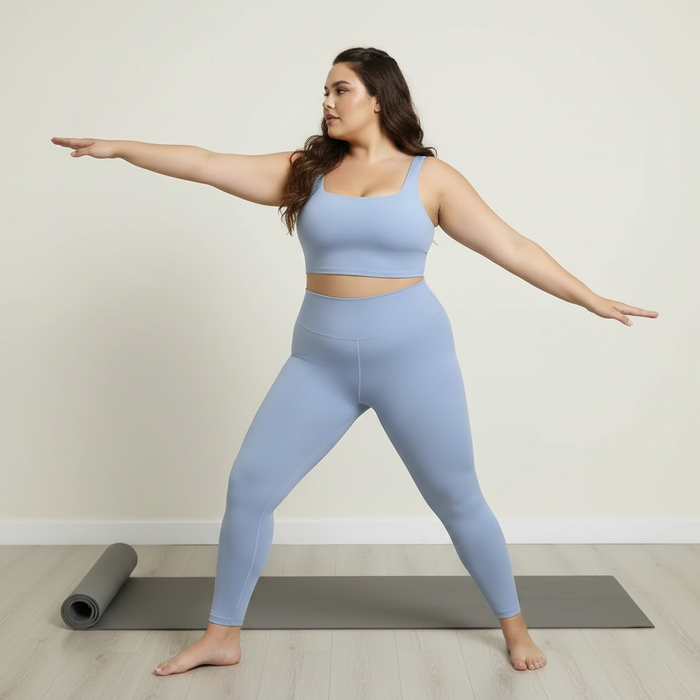Buttery Soft 2-Piece Yoga Set - High-Stretch Sports Bra & High-Waisted Leggings Combo
