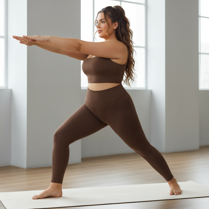 Buttery Soft 2-Piece Yoga Set - High-Stretch Sports Bra & High-Waisted Leggings Combo
