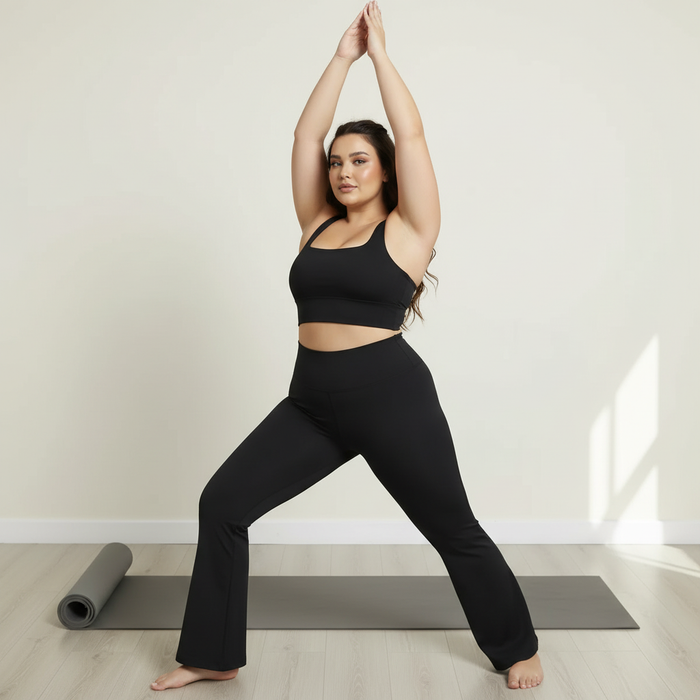 Buttery Soft High-Waisted Flare Yoga Pants - Adaptive Fit Bootcut Leggings