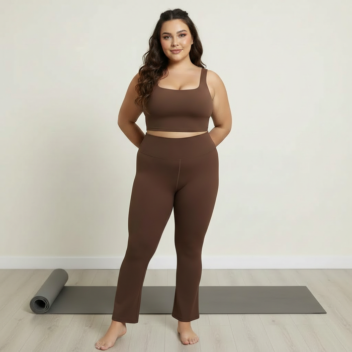 Buttery Soft High-Waisted Flare Yoga Pants - Adaptive Fit Bootcut Leggings