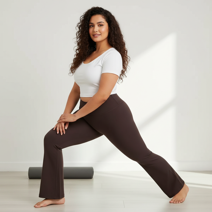 Buttery Soft High-Waisted Flare Yoga Pants - Adaptive Fit Bootcut Leggings