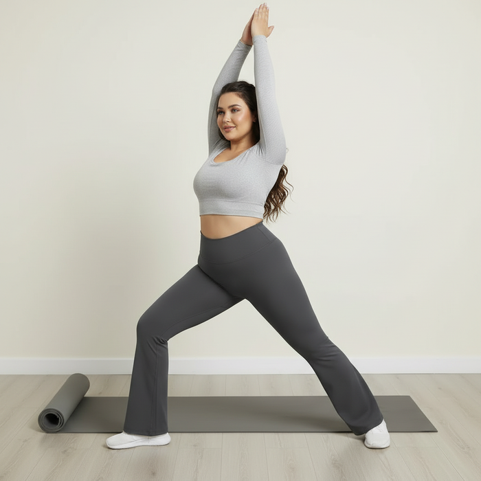 Buttery Soft High-Waisted Flare Yoga Pants - Adaptive Fit Bootcut Leggings