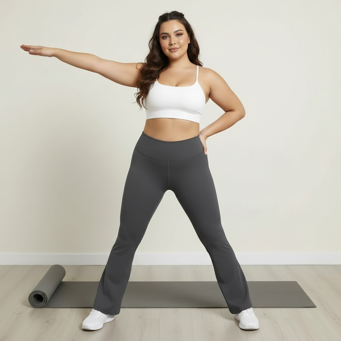 Buttery Soft High-Waisted Flare Yoga Pants - Adaptive Fit Bootcut Leggings