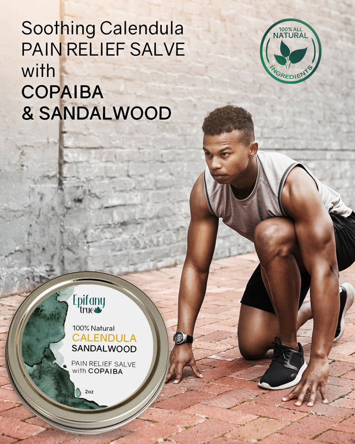 Calendula Oil 2oz and Calendula Sandalwood Salve with Copaiba Bundle 2oz