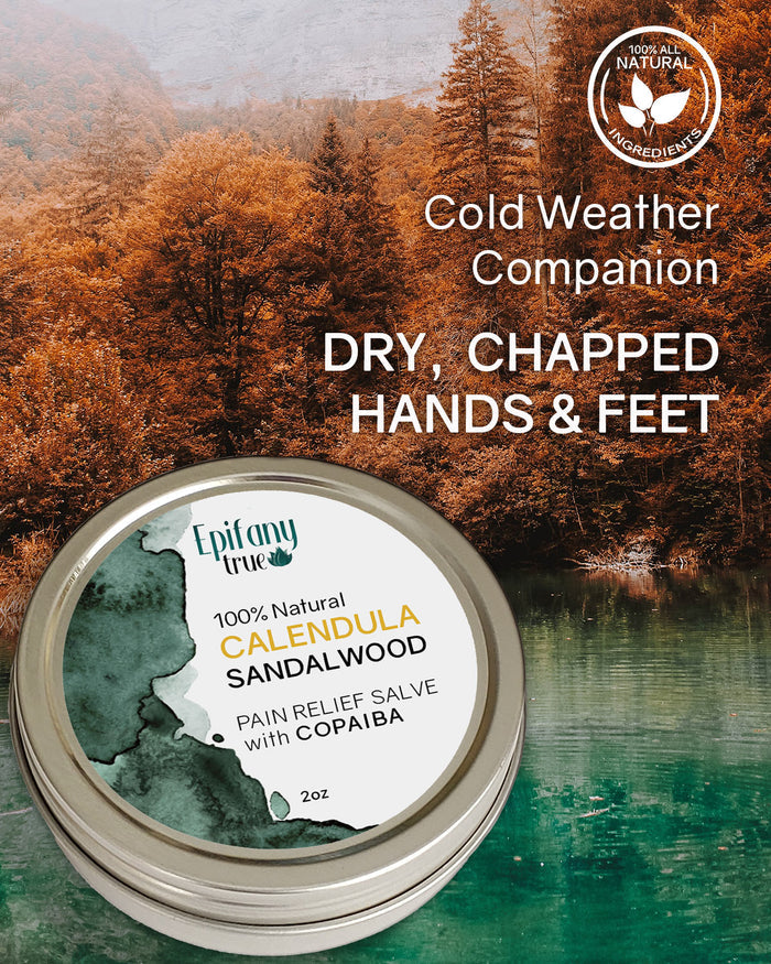 Calendula Oil 2oz and Calendula Sandalwood Salve with Copaiba Bundle 2oz